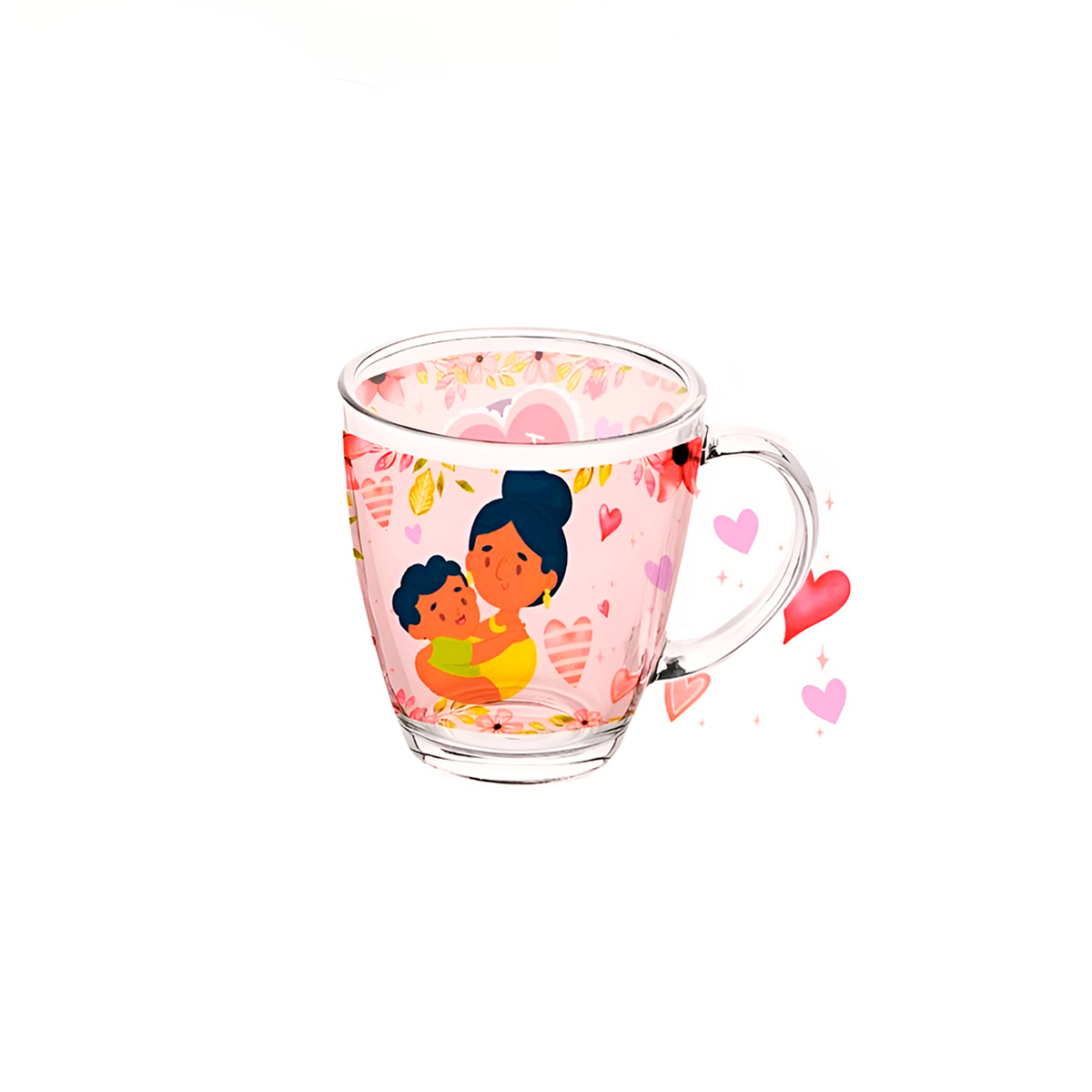 Caneca De Vidro Estampa Dia Das Mães Presente Personalizado
