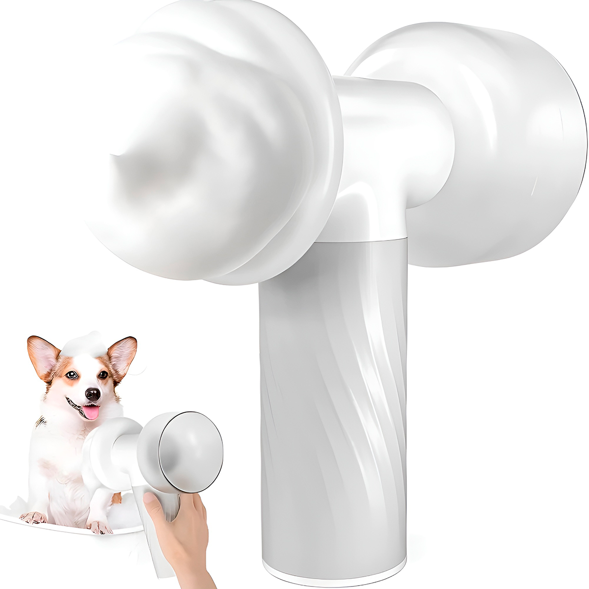 Escova Massageador De Banho Elétrica Com Dispenser Cães — imagem 4