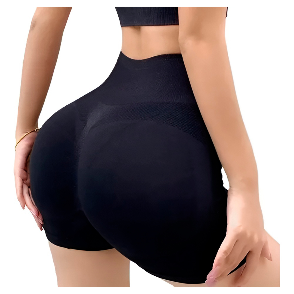 Short  Academia Levanta Bumbum Sem Costura Corrida Cor:rosa — imagem 6