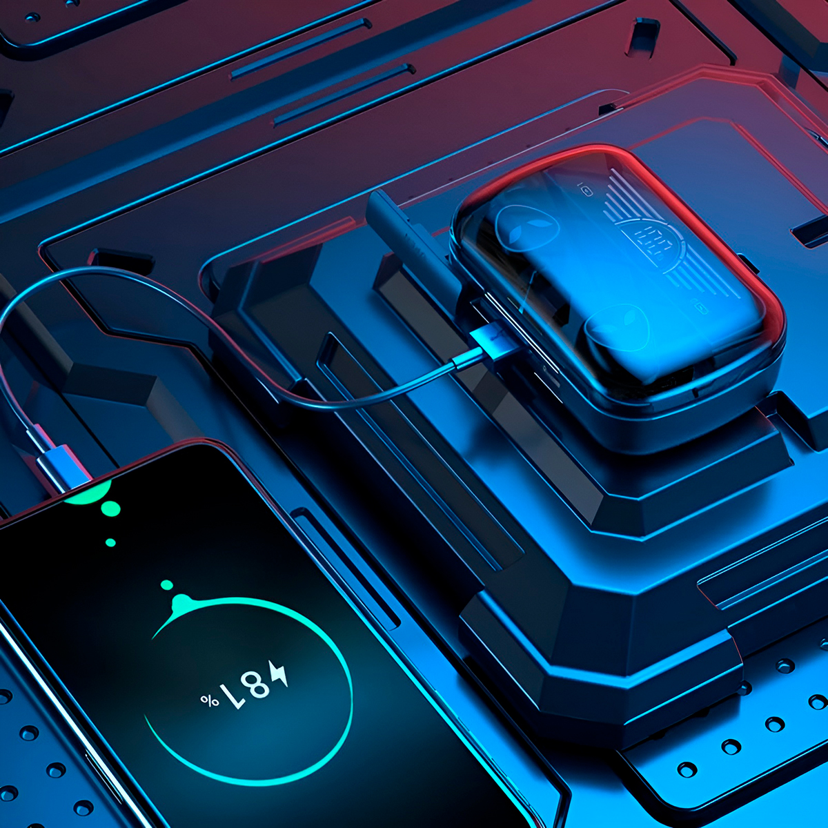 Fone Bluetooth Intra Auricular Tws Touch Redução Ruído Preto — imagem 2
