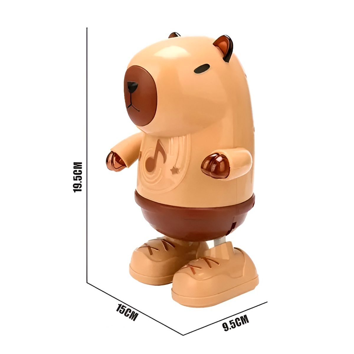 Brinquedo Robô Capivara Dançante Música Luzes Diversão — imagem 2