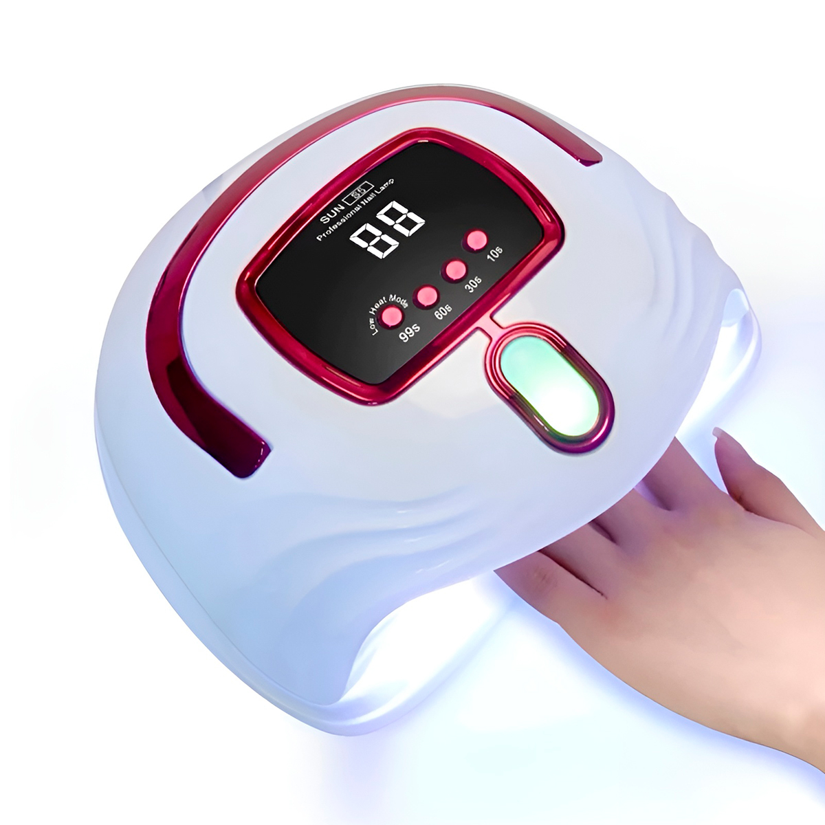 Cabine Seca Esmalte Maquina Unha Gel  Sun S5 Cor:rosa — imagem 6