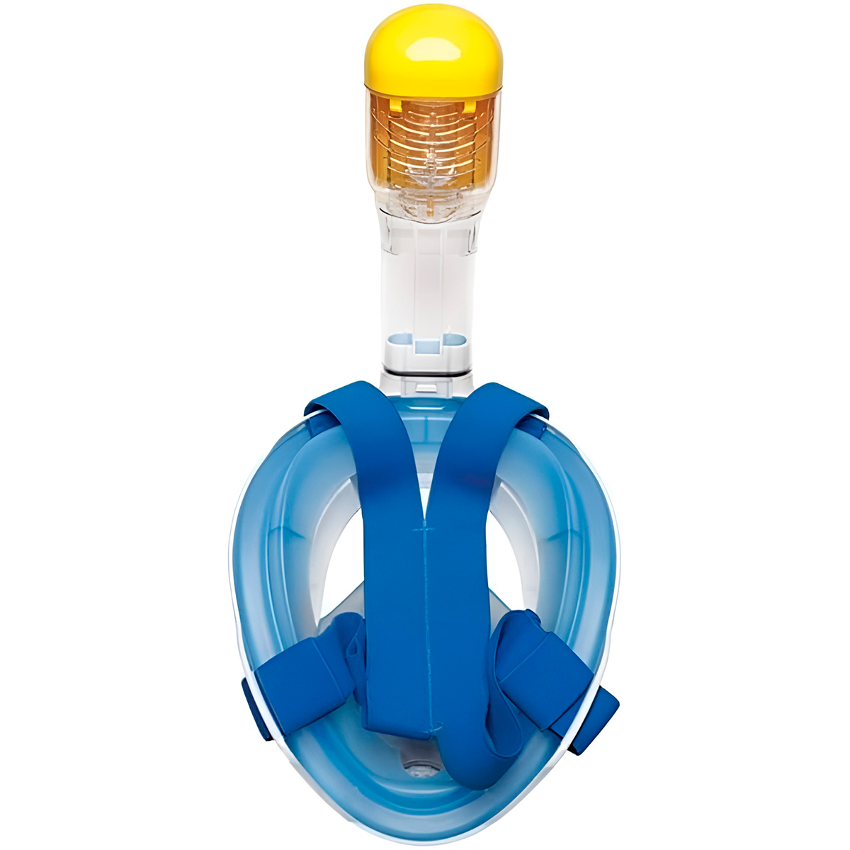 Máscara De Mergulho Com Snorkel Central Piscina Natação Azul — imagem 1