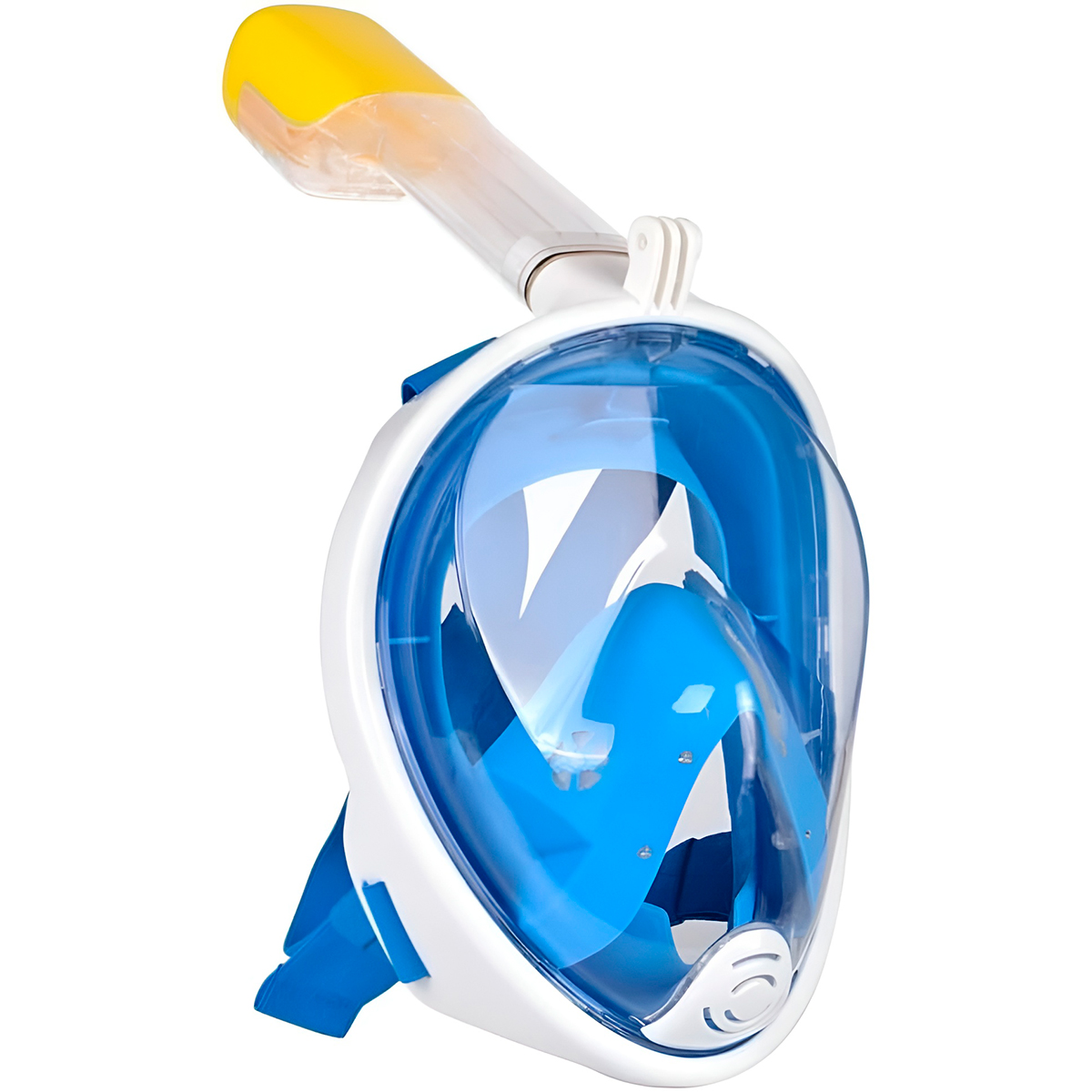 Máscara De Mergulho Com Snorkel Central Piscina Natação Azul — imagem 2
