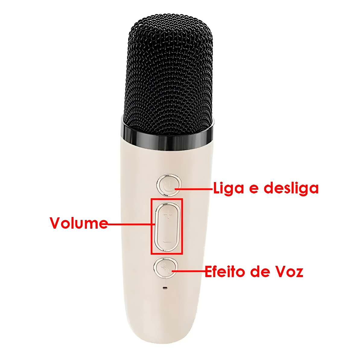 Mini Caixa De Som Microfone Bluetooth Portátil Rgb — imagem 2