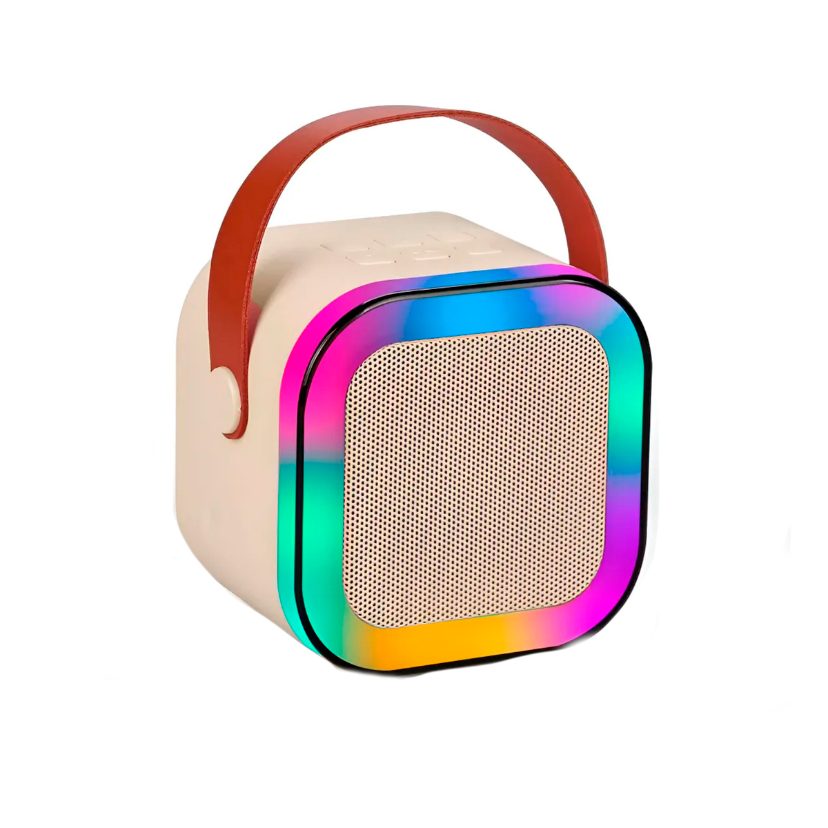 Mini Caixa De Som Microfone Bluetooth Portátil Rgb — imagem 3