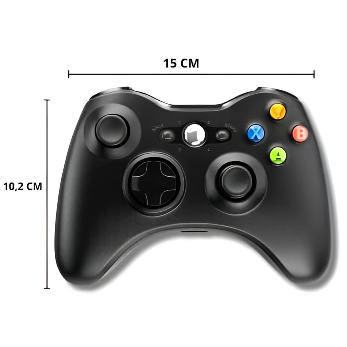 Controle Usb Com Fio Preto Xbox360 Vídeo Game Computador — imagem 6