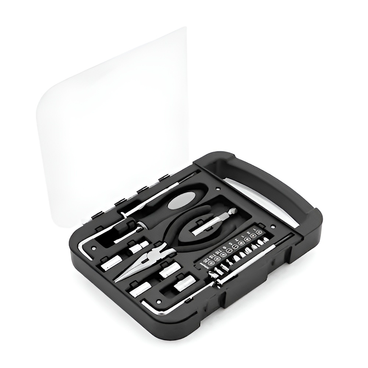 Conjunto Kit Ferramentas Alicate Chave De Fenda Utilidades — imagem 1