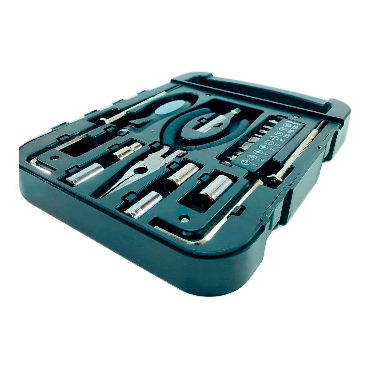 Conjunto Kit Ferramentas Alicate Chave De Fenda Utilidades — imagem 4