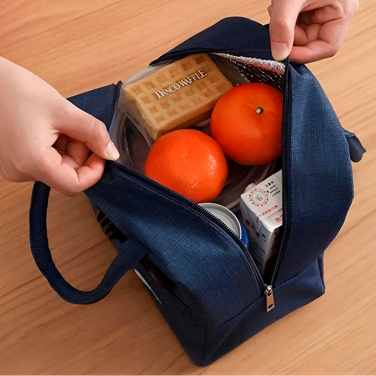 Bolsa Lancheira Térmica Marmita Trabalho  Academia Cor:rosa — imagem 2