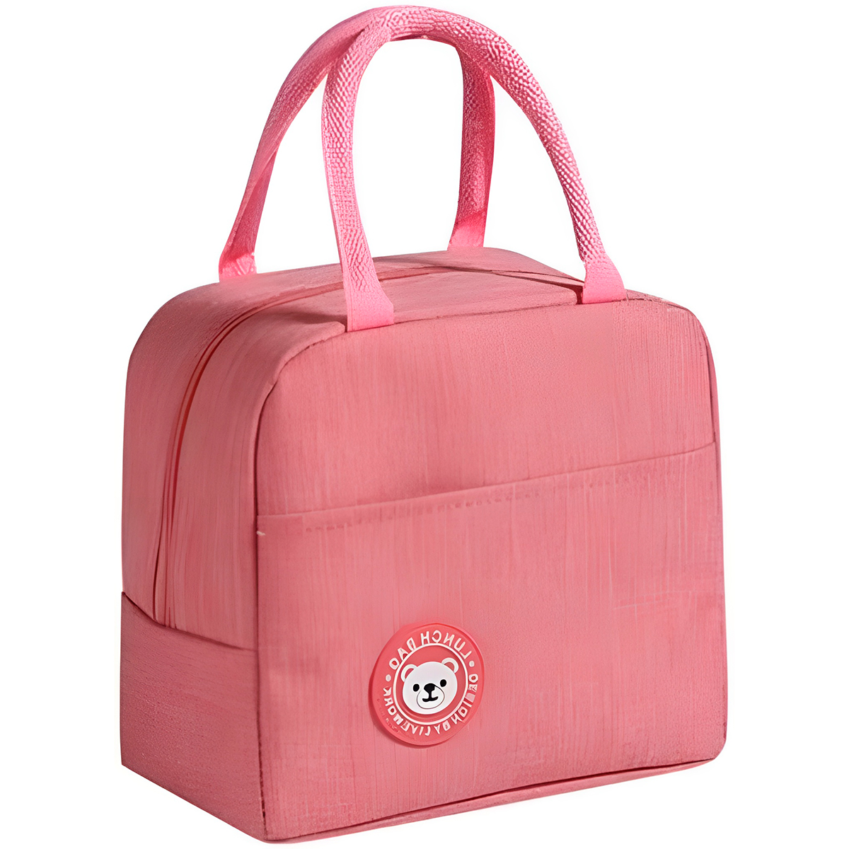 Bolsa Lancheira Térmica Marmita Trabalho  Academia Cor:rosa