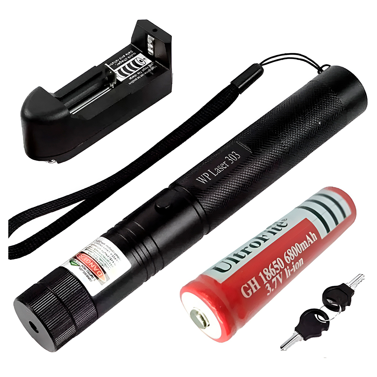 Caneta Laser Verde Potente Longo Alcance Recarregável — imagem 4