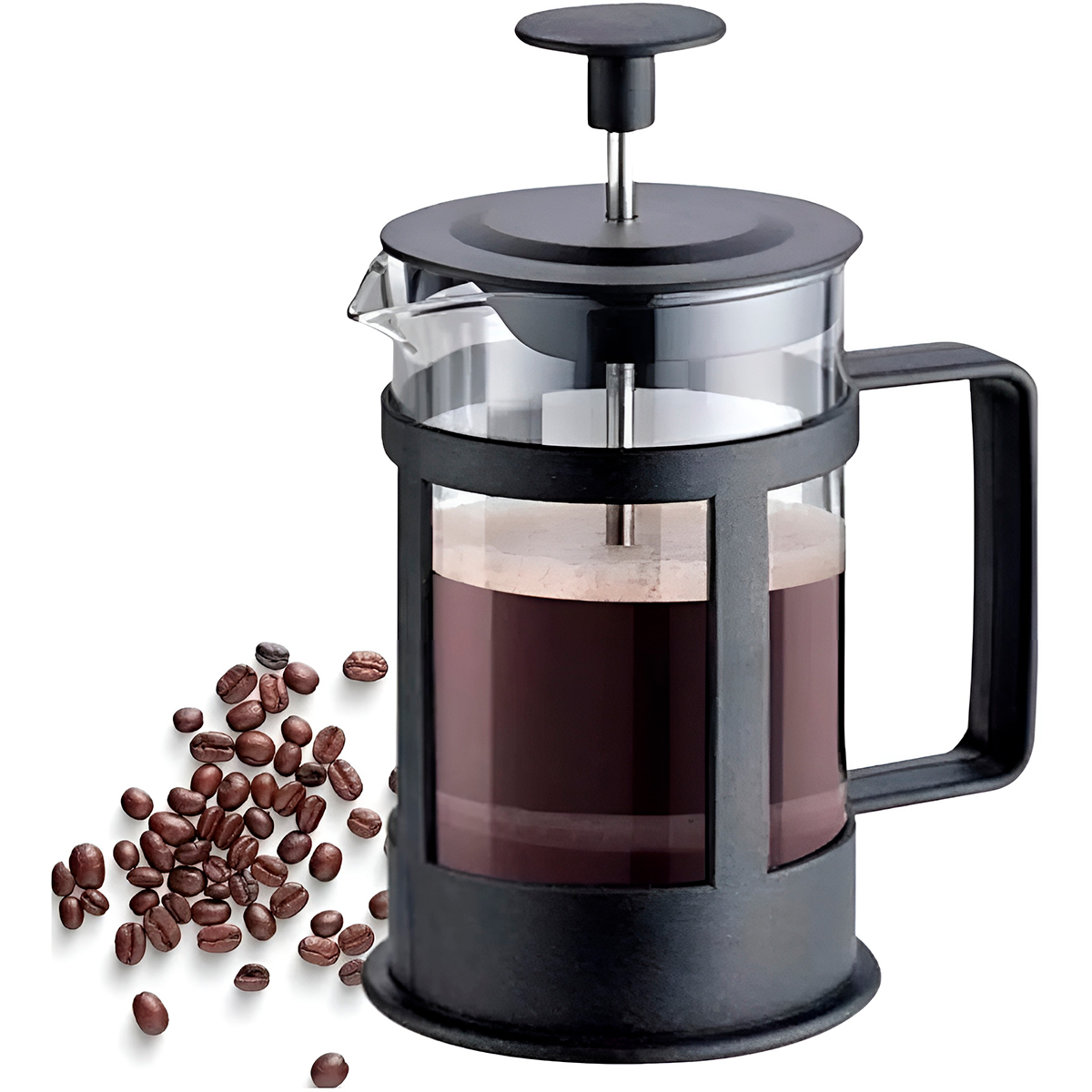 Cafeteira Prensa Francesa Chá Café 350ml Aço Inox Vidro