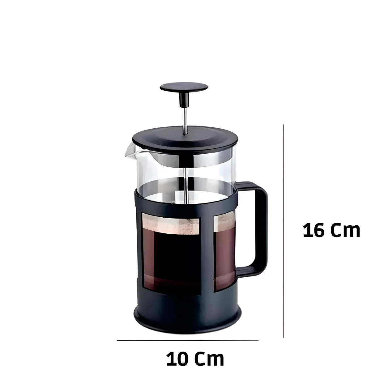 Cafeteira Prensa Francesa Chá Café 350ml Aço Inox Vidro — imagem 1