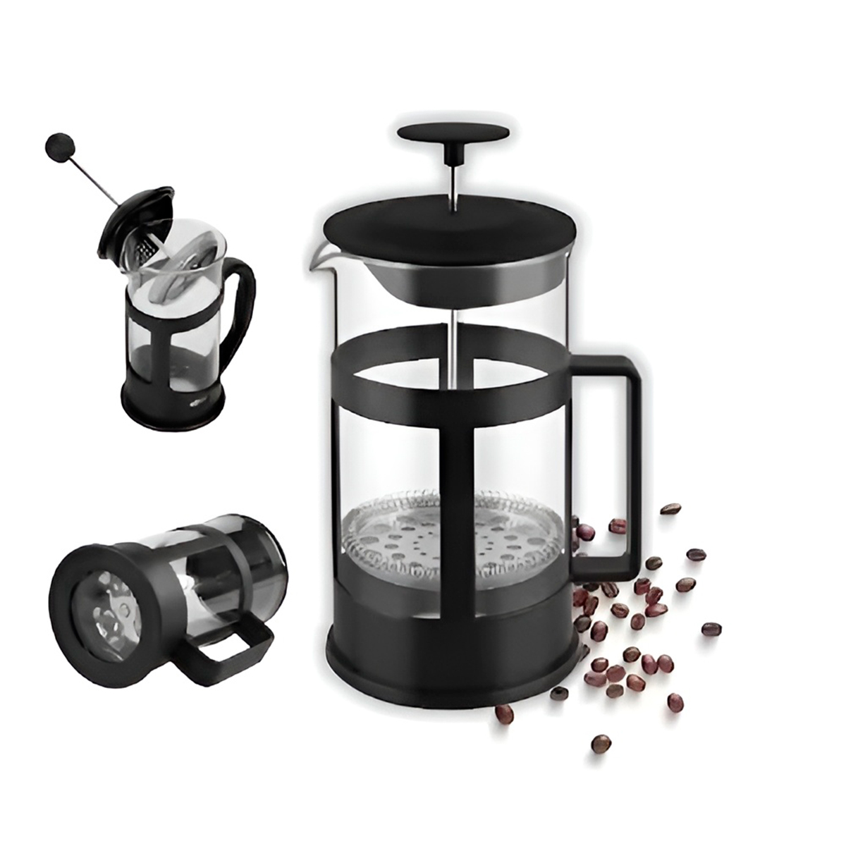 Cafeteira Prensa Francesa Chá Café 350ml Aço Inox Vidro — imagem 5