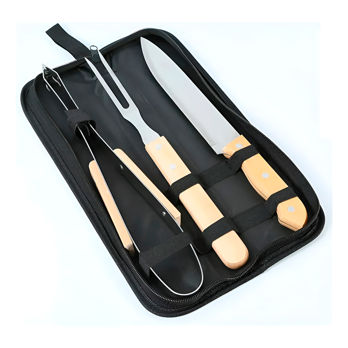 Conjunto Kit Churrasco Faca Pegador Garfo Utensílios — imagem 1