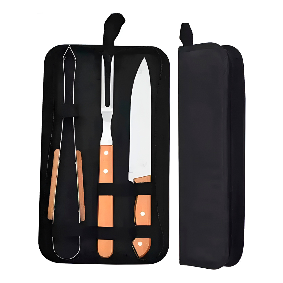 Conjunto Kit Churrasco Faca Pegador Garfo Utensílios — imagem 2