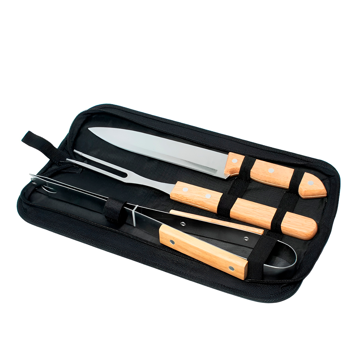 Conjunto Kit Churrasco Faca Pegador Garfo Utensílios — imagem 5